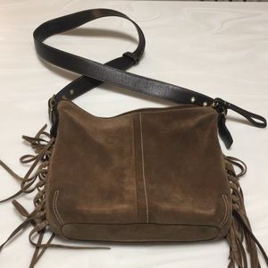 Coach vintage suede fringe bag